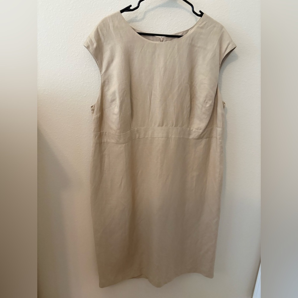 Jessica London Classic Beige Midi Dress